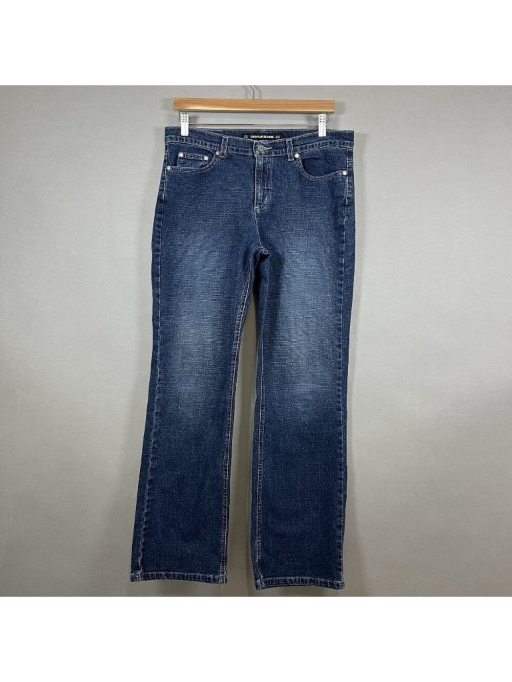 DNKY Blue East Village Straight Leg Boot Cut Denim Jeans